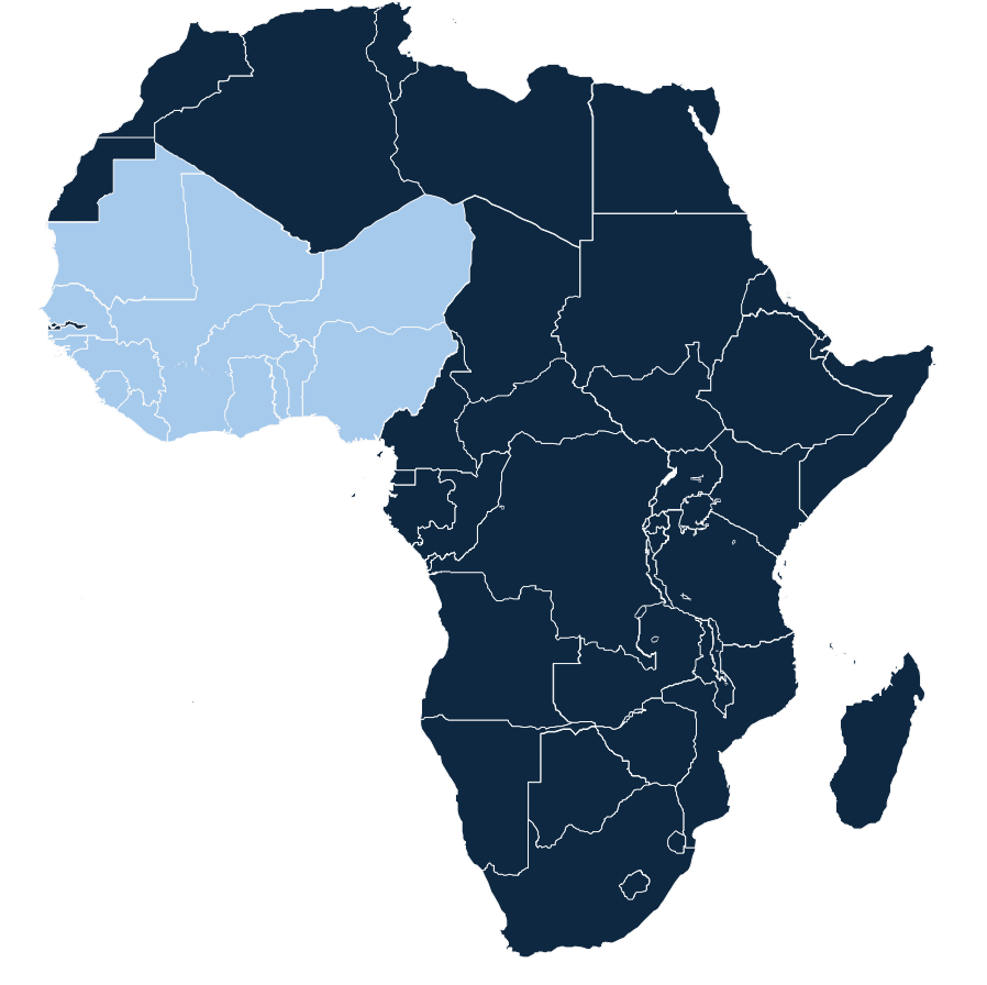 West Africa Research Map